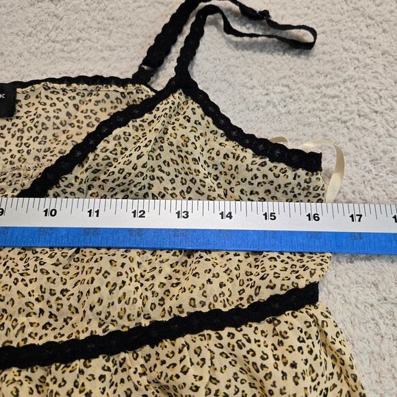August Silk Intimates 2 pc Silk Babydoll Chemise Set with Matching Thong Size L - Picture 5 of 10